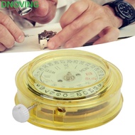 DNOVING Cal.8205 Watch Movement, Metal Dual Calendar 3 Hands Dual Day Date Movement, Gold Domestic M