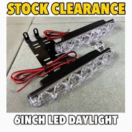 12v Car LED Daylight 6Inch Lampu Spotlight Day Light Kereta Universal Spot Light Axia Myvi Bezza Kancil Wira Saga Alza