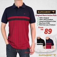 KANGAROO Men’s Signature Ultra Soft Cotton Coller Polo T-Shirt ( KCTA 1353 ) Plus Size Available 2XL, 3XL, 4XL, 5XL