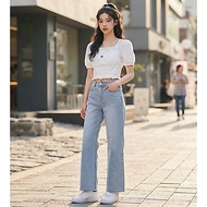 White crop top style shirt - 2 sleeves (Size XS)