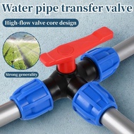 Plastic Valve T-type, Fast Connection Pipe, Ball Valve 3-Way PE, Valve Internal