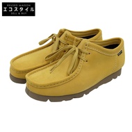 Clarks 金色棕褐色絨面革 Wallabee Gore-Tex 男鞋，黃色，尺寸 7 1/2（英國），近全新，商品編號：26180638 [二手]