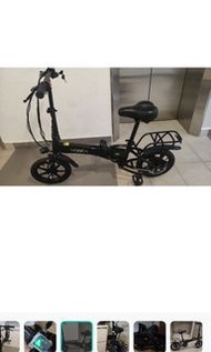 （包運費）摺合電動單車14吋  foldable electric bike 14 inch (free delivery)