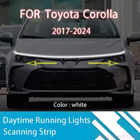 DRL Start Scan Strips Light FOR Toyota Corolla 2017-2024 Car Hood Light Decorative Ambient Lamp 12V 