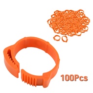 100pcs Gelang Kaki Anak Ayam / Cincin Klip Kaki Ayam Plastik / Klip unggas Cincin Ring Gesper