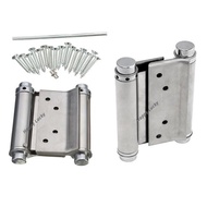 ( 2PCS ) Stainless Steel Cowboy Hinges Cowboy Door Double Action Spring Hinges