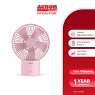 Acson USB Table Fan Rechargeable/Portable/Compact Size - Pink ATF06B-P