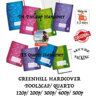Greenhill F4 Hard Cover Foolscap Book Exercise Note Book / Greenhill F5 Hard Cover Quarto Book