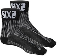 SX-SHO-WH36/39 Socks, SIXS Carbon Fiber, White Carbon, 9.1-9.6 inches (23.0-24.5 cm) (36-39)