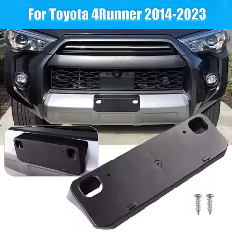 Car Front Bumper License Plate Bracket kit For Toyota 4Runner 2014-2023 Frame Holder Mount Bracket A