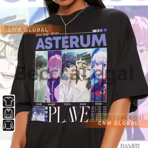 PLAVE Kpop Shirt Noah Bamby Yejun Eunho Hamin Tee v1 Asterum Merch PLLI Tee Vintage Retro Hoodie Boo
