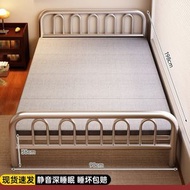 折疊床1米5單人床宿舍出租屋雙人床硬板床架家用拼接加床