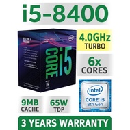 Intel® Core™ i5-8400 Processor 9M Cache, up to 4.00 GHz