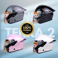 INK TERRA 2 ORIGINAL DOUBLE VISOR HELMET SNI DOT | INK TERRA Half Face Helmet All Color Variants