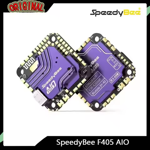 SpeedyBee F405 AIO Flight Controller - 40A Bluejay, 25.5x25.5mm, ICM-42688 Gyro & SPA06-003 for FPV 