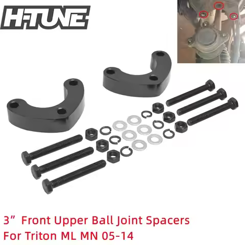 25mm Front Upper Arm Ball Joint Spacer Lift 3" For Mitsubishi Triton ML MN 05-14 4WD