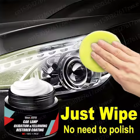 Car Headlight Restoration Polishing Kit - Scratch Remover & Oxidation Cleaner Repair Paste for Headl