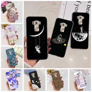 Casing Asus ZenFone 3 ZE520KL Phone Case Shockproof Bumper Asus ZenFone 3 Case Aesthetic Fashion Cute Cat Love Flowers Pattern Shell Transparent TPU