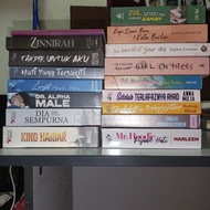 novel preloved dan terpakai (berbalut) melayu + english