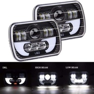 Car Modification Headlamp Daytime Running Lights Square 7 Inch (5X7)/(7X6) LED Truck Headlights for 