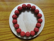 12mm 如意回紋款硃砂手串