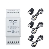 Tuya Smart WiFi 3 Phase Energy Monitor with 80A Clamp CT Bidirectionl App Monitor Power Consumed&Ele