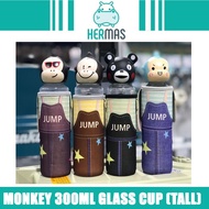 300ML GLASS CUP WATER BOTTLE TEA CUP GLASS BOTTLE