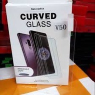 LG V50 Full UV Glue Tempered Glass