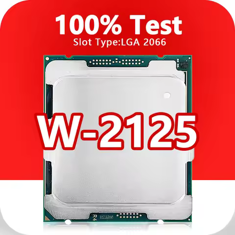 Xeon W-2125 CPU 14nm 4 Cores 8 Threads 4.0GHz 8.25MB 120W processor LGA2066 for X299 C422 Chipset mo