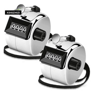 2 Pack Clicker Counter Hand Tally Counter Clicker, 4 Digit Mechanical Palm Click Counter forCoaching