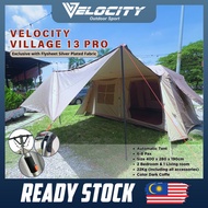 VELOCITY  Tent Village 13 Pro Automatic Tent Luxury Family Village Tent Automatic Pop Up