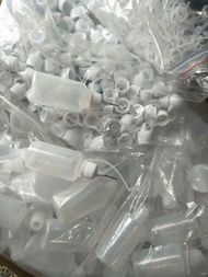 Set of 10 needle tip plastic bottles 10ml, 20ml, 30ml, small oil bottles, filling bottles
