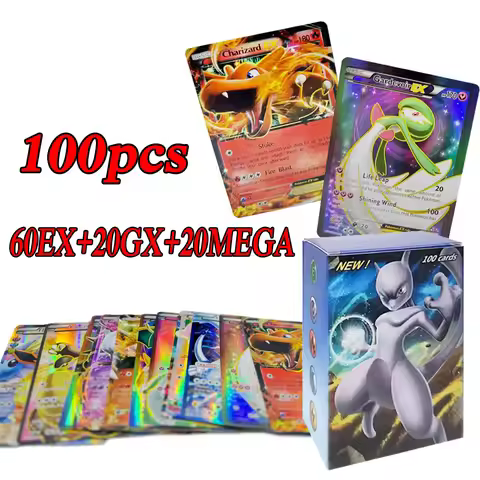 60-100Pcs English GX Cards Card Charizard GX V VSTAR VMAX Battle Game Cards