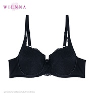 WIENNA CLASSY LACE DB43416 เสื้อชั้นในเวียนนา  ฟองน้ำบาง I-QUILT (B34-36CDE32-36) สีเนื้อ ดำ ชมพูอ่อ