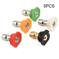 【Unbeatable Prices】 5pcs 1/4inch Quick Connect Garden High Pressure Washer Spray Nozzle 0 15 25 40 D