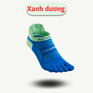 Đôi Vớ Tất Xỏ Ngón Coolmax Cổ Thuyền Thoáng Khí Chạy Bộ Marathon Trail Đi Bộ Thể Thao Aonijie E4801 