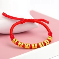 916 Gold Bracelet Rantai Tangan Emas/1314 Bracelet Braided Red String 520 Bracelet gold 916