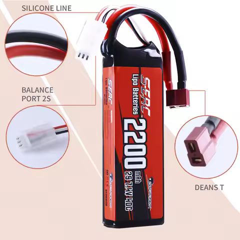 Sunpadow 2S 7.4V 3S 11.1V Lipo Battery 40C 2250mAh with Deans T XT60 for RC Vehicles Car Truck Tank 