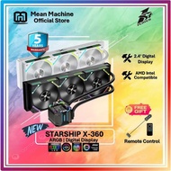1ST PLAYER Starship X-360 Animated Digital Display ARGB Triple 360mm AIO Water Cooler - Free Remote 