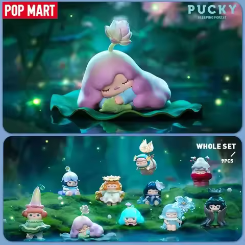 POP MART Pucky Sleeping Forest Series Blind Box Guess Bag Desktop Decoration Cute Model Gift Girl To