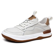 Lapisan Pertama Kulit Lembu Musim Panas Baru Kulit Tulen Kasut Kasual Kasut Kulit Lelaki Tapak Tebal