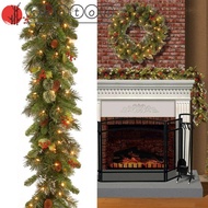 KENTON Christmas Garland, 30 LED Lights 180cm/6 Feet Artificial Pine Tree Decor, Fir Garland Bendabl