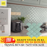 [MOZEK BENAR] FISHSCALE MOSAIC TILES/JUBIN DINDING/CERAMIC TILES/JUBIN CANTIK/JUBIN DAPUR/JUBIN BILI