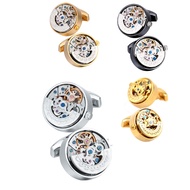 Movement Cufflinks Gear Precision Carving Fully Automatic Mechanical French Shirt Cufflinks Men's Sleeve Nails
