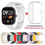 Silicone Strap + TPU Case For Xiaomi Redmi watch 4 Smart Watch Sports strap Bracelet For Redmi watch 4 Watchbands Accessories