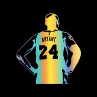 Coolest Car Stickers Basketball Star No. 24 Jersey Car Styling Stickers  Vinyl Door Window Decoratio