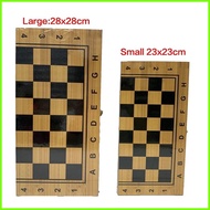 ◈ ◬ § 3 in 1 Folding Wooden Chess Board Pieces Set S/M/L/XL Tournament Size International Chess Toy