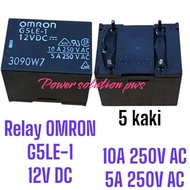 Relay for Ups Relay OMRON G5LE-1 12VDC 10A 250VAC 5pin 5-pin/ Relay SPDT 10A coil 12V DC