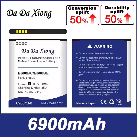 6900mAh B600BC/B600BU Li-ion Phone Battery For Samsung Galaxy S4 I9500 I9505 I9502 I9515 I9508 I959 