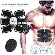 Beauty Body Mobile Gym 6 Pack EMS Electrical Pulse Firming Muscle Stimulation ABS Abdomen Fitness Tr